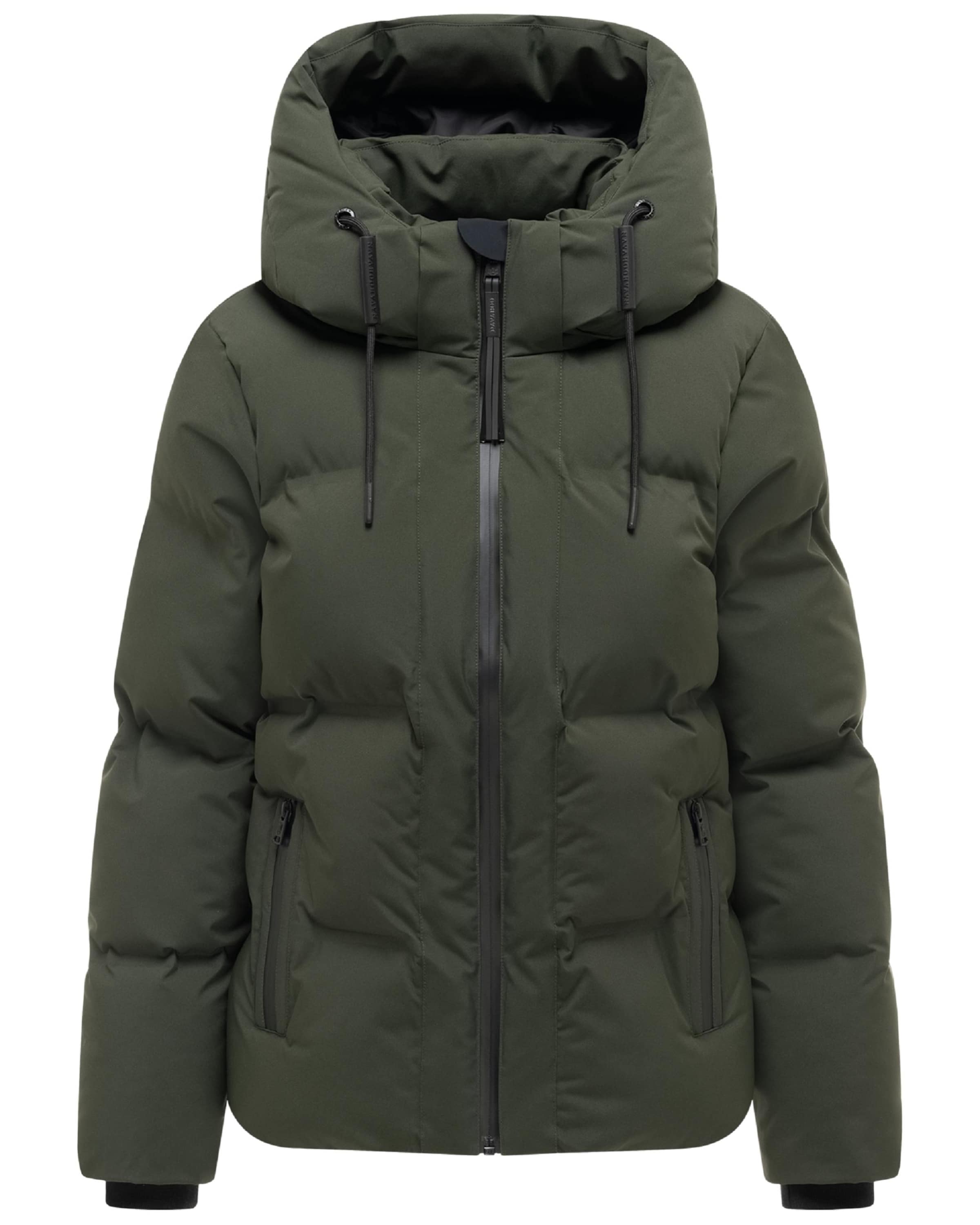 NAVAHOO Winterjas 'Wolkentanz XIV' in Groen: voorkant