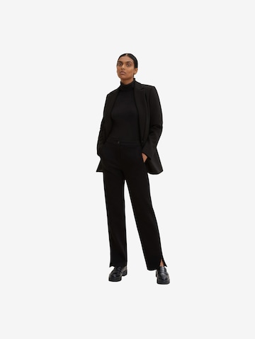 Coupe slim Pantalon TOM TAILOR en noir