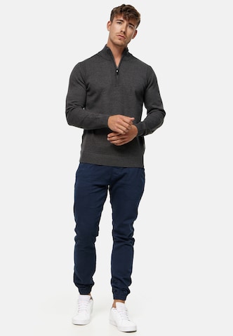 Pull-over 'Pointeau' INDICODE JEANS en gris