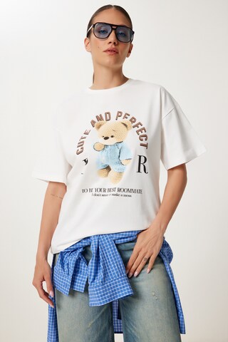 Happiness İstanbul Тениска в бяло