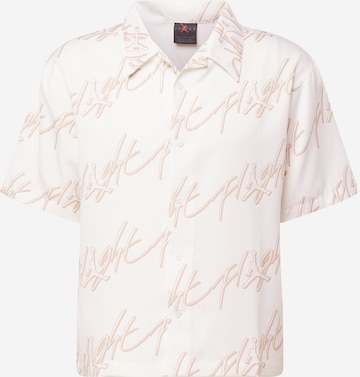 Jordan Button Up Shirt in White: front