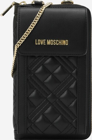 Love Moschino Калъф за смартфон в черно: отпред