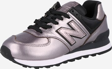 Sneaker bassa '574' di new balance in rosa: frontale