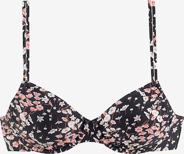 LASCANA T-Shirt Bikinitoppi värissä musta: etupuoli