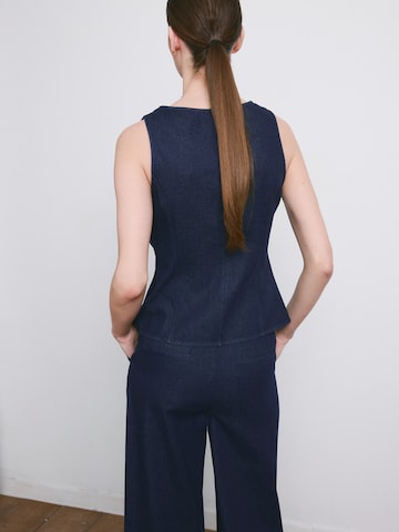 MANGO Bluzka 'AVERY' w kolorze niebieski