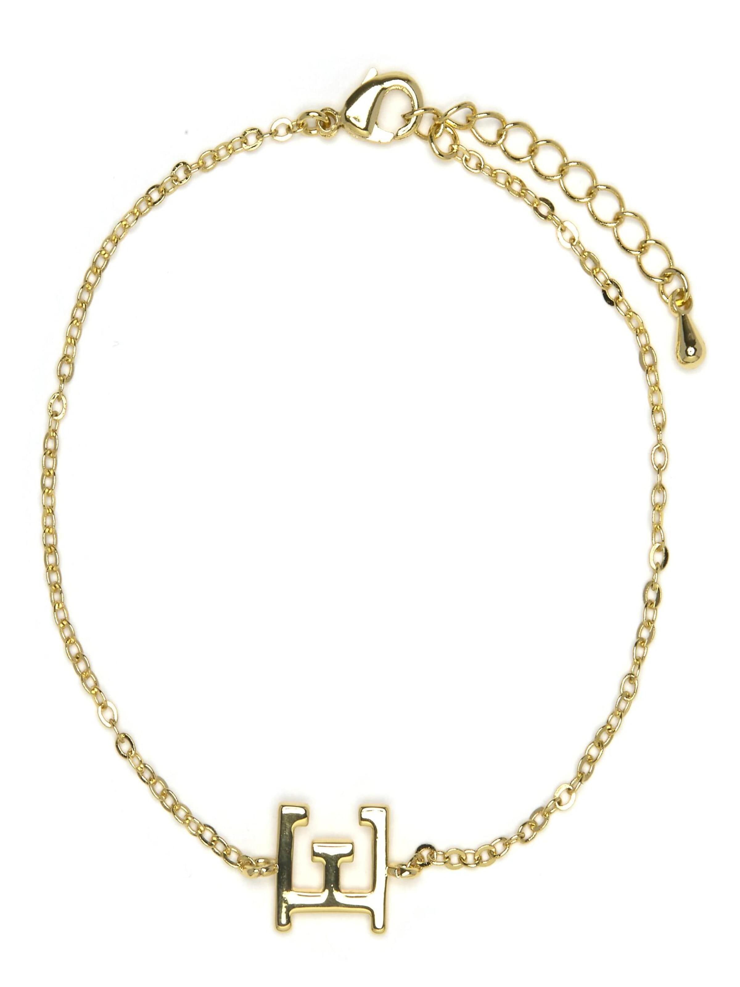 Braccialetto 'Alphabet E' di Luxenter in oro