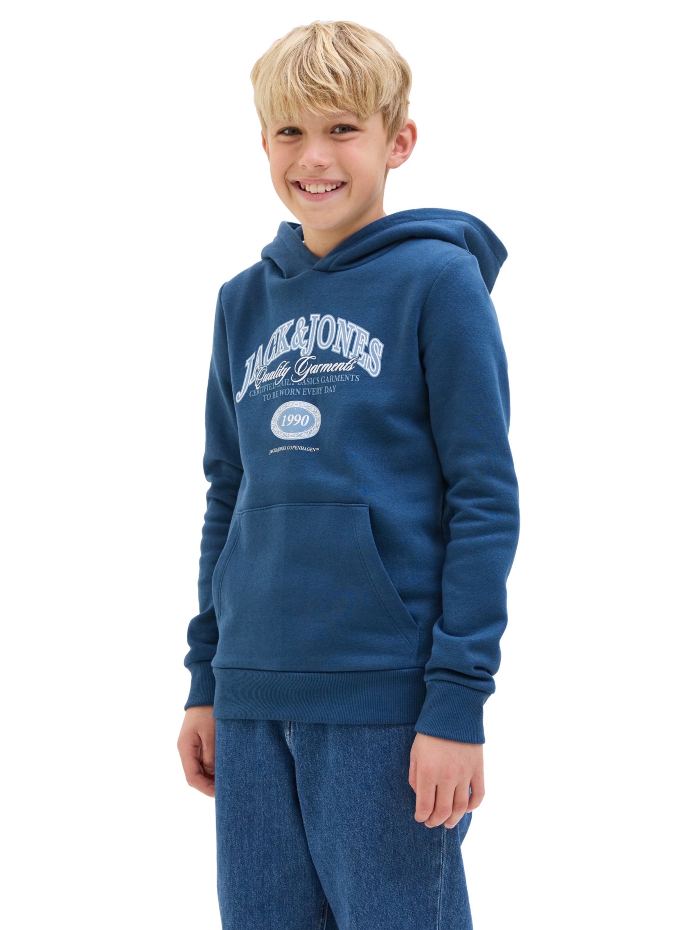 Jack & Jones Junior Sweatshirt 'Ari' in Blue: front