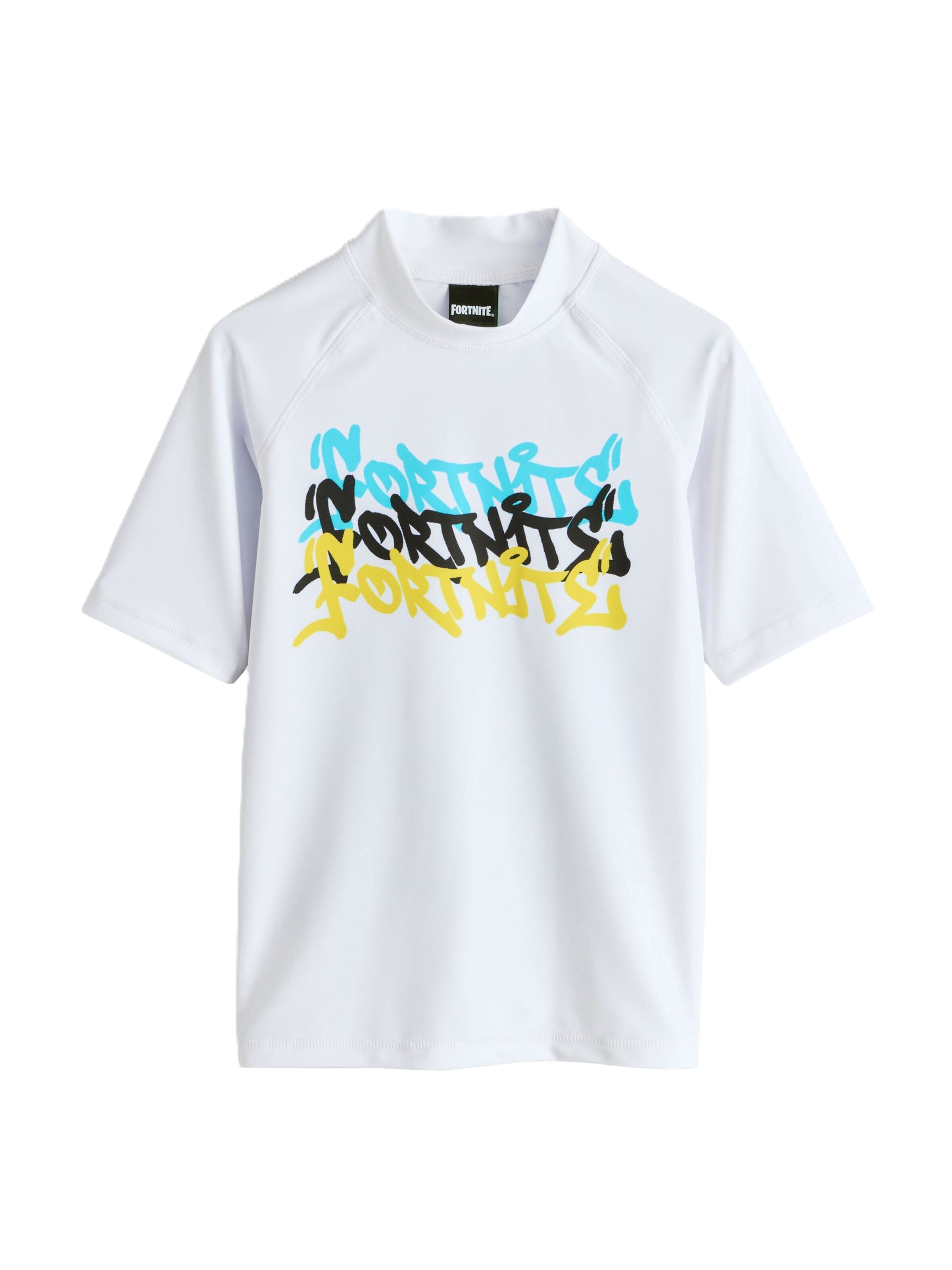 T-Shirt Next en blanc : devant