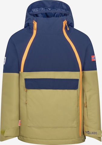 TROLLKIDS Winter Jacket in Green: front