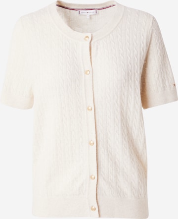 TOMMY HILFIGER Knit cardigan in Beige: front