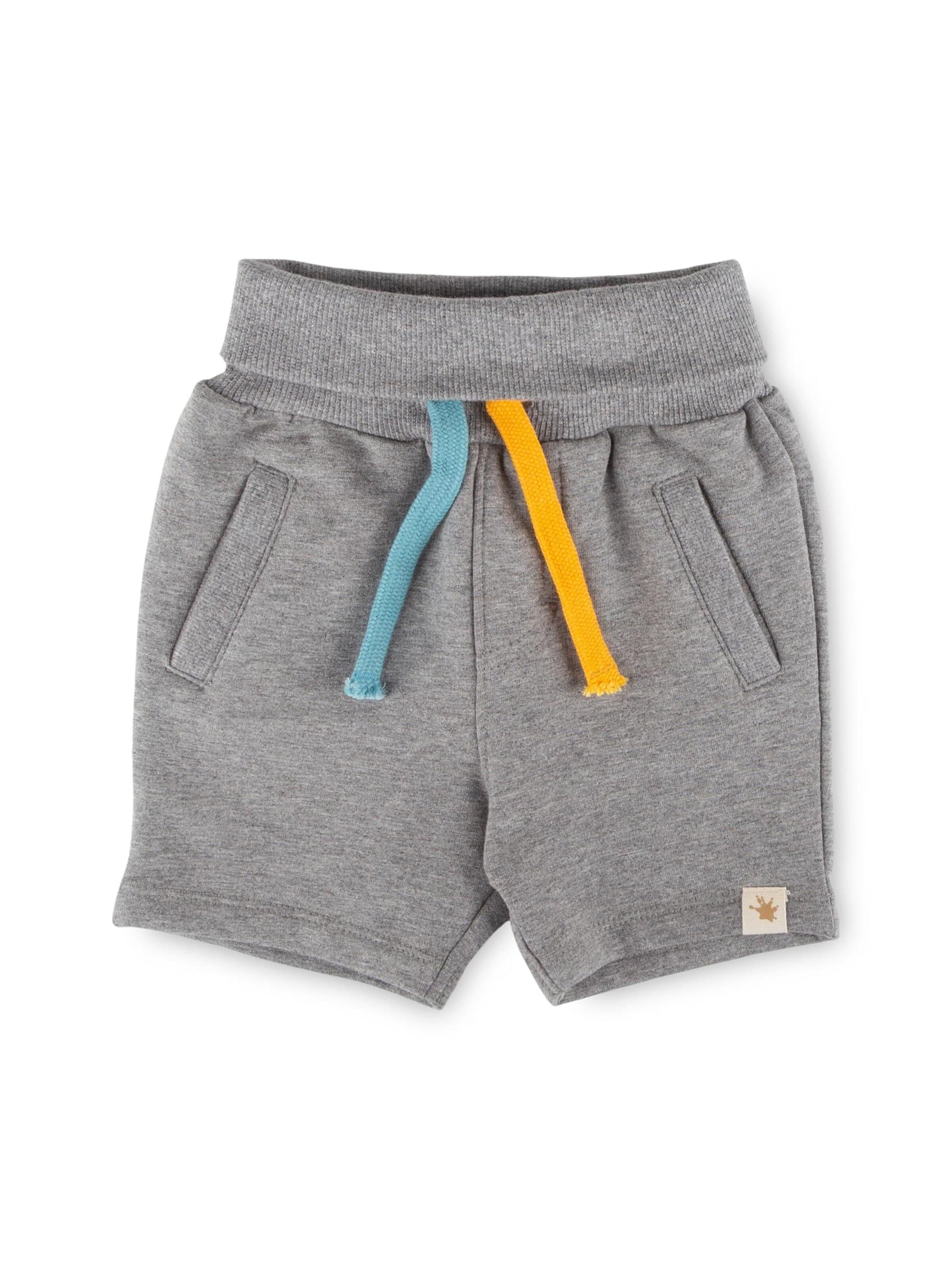 SIGIKID Regular Pants 'Sweatbermuda Blue & Bright' in Grey: front