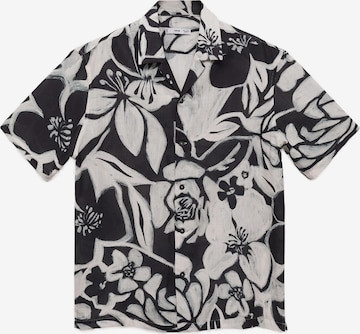 MANGO MANRegular Fit Košulja 'Pavone' - crna boja: prednji dio