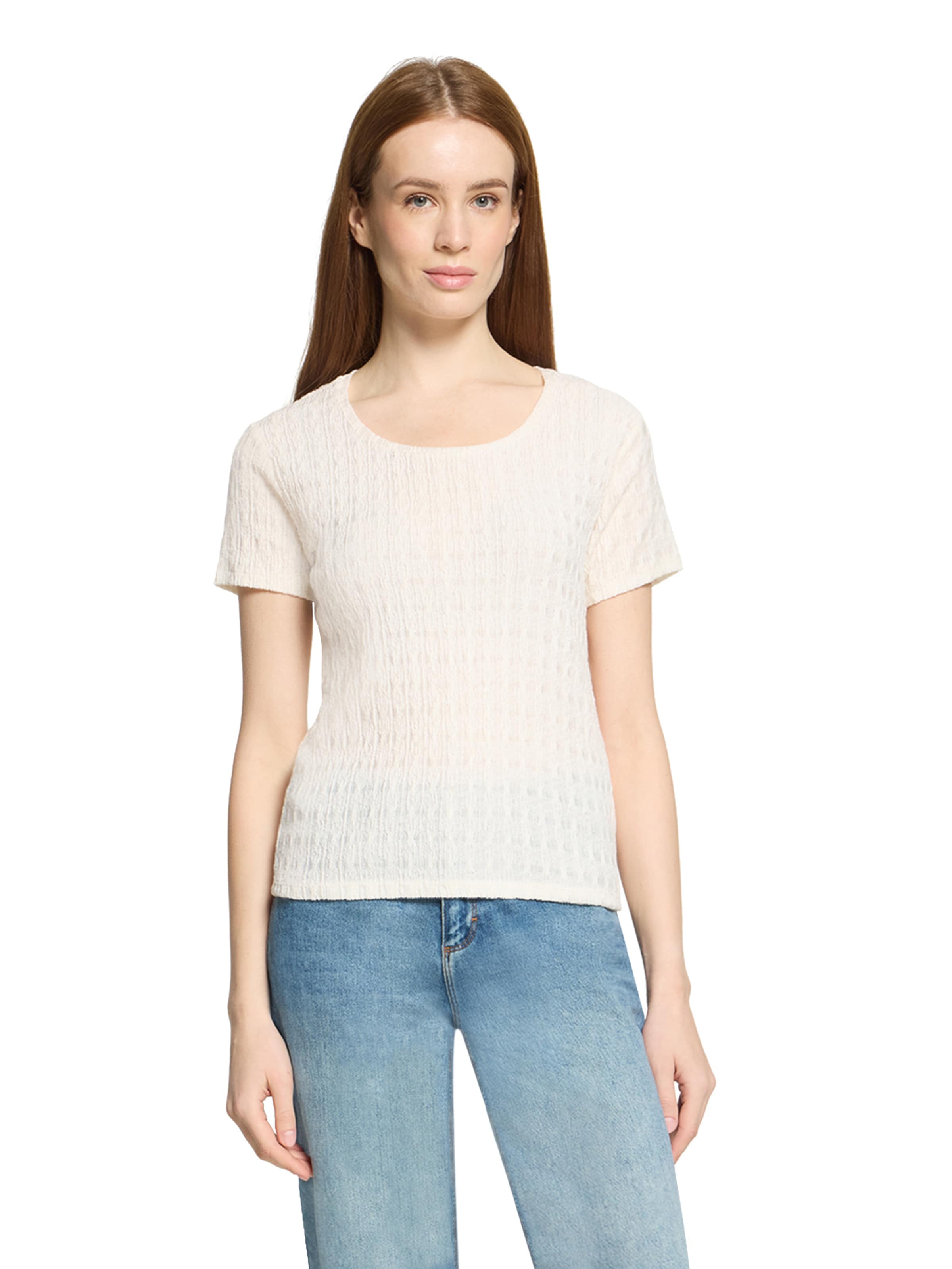 T-shirt Cartoon en beige : devant