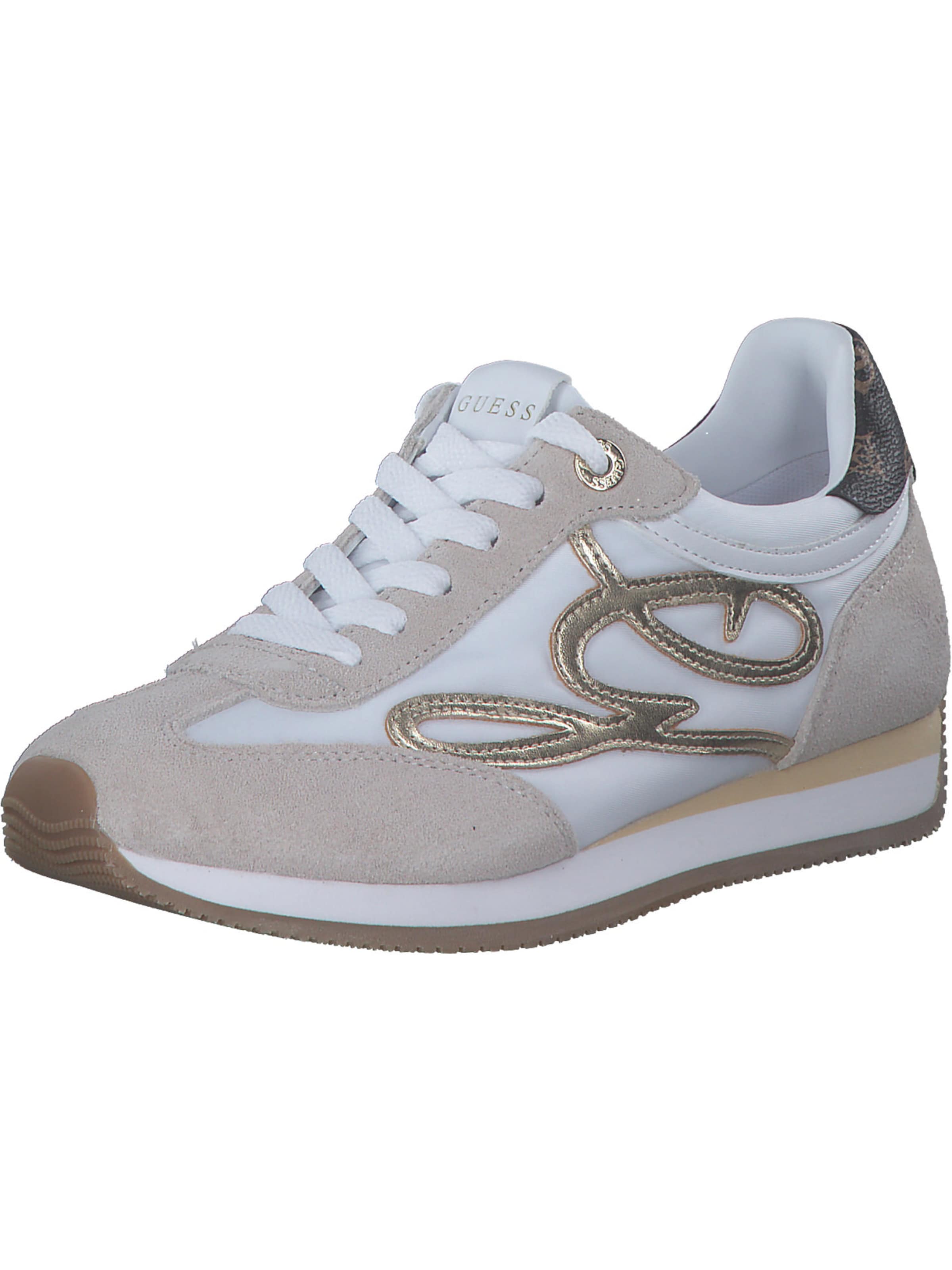Baskets basses 'Skroll' GUESS en blanc : devant