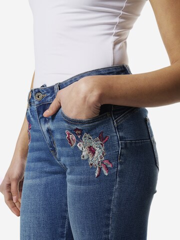 KOROSHI Slimfit Džíny – modrá