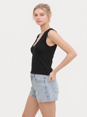 Alexa Dash Bluse in Schwarz