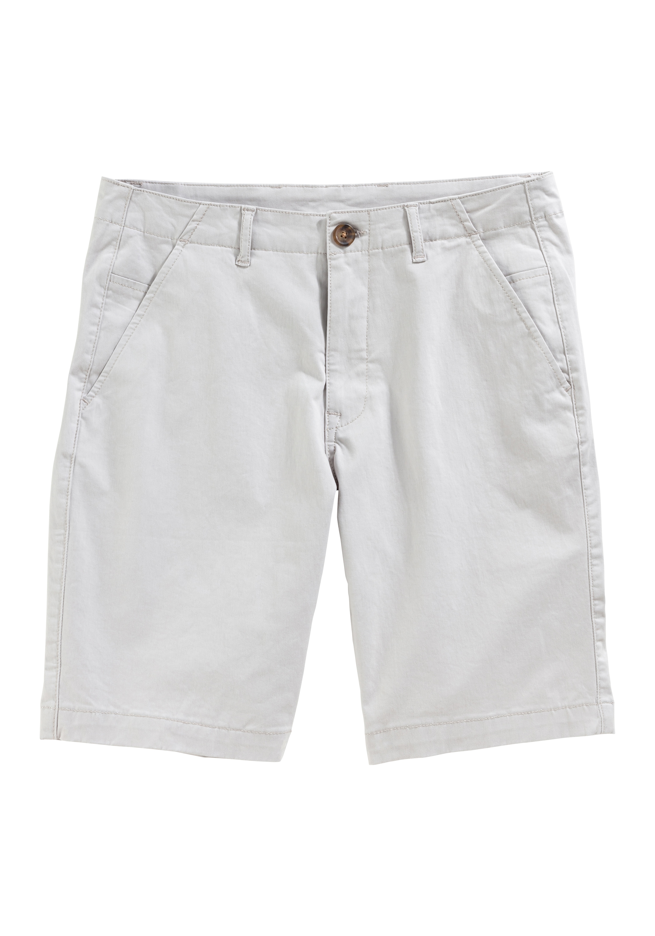 JOHN DEVIN Regular Chino Pants in Grey: front