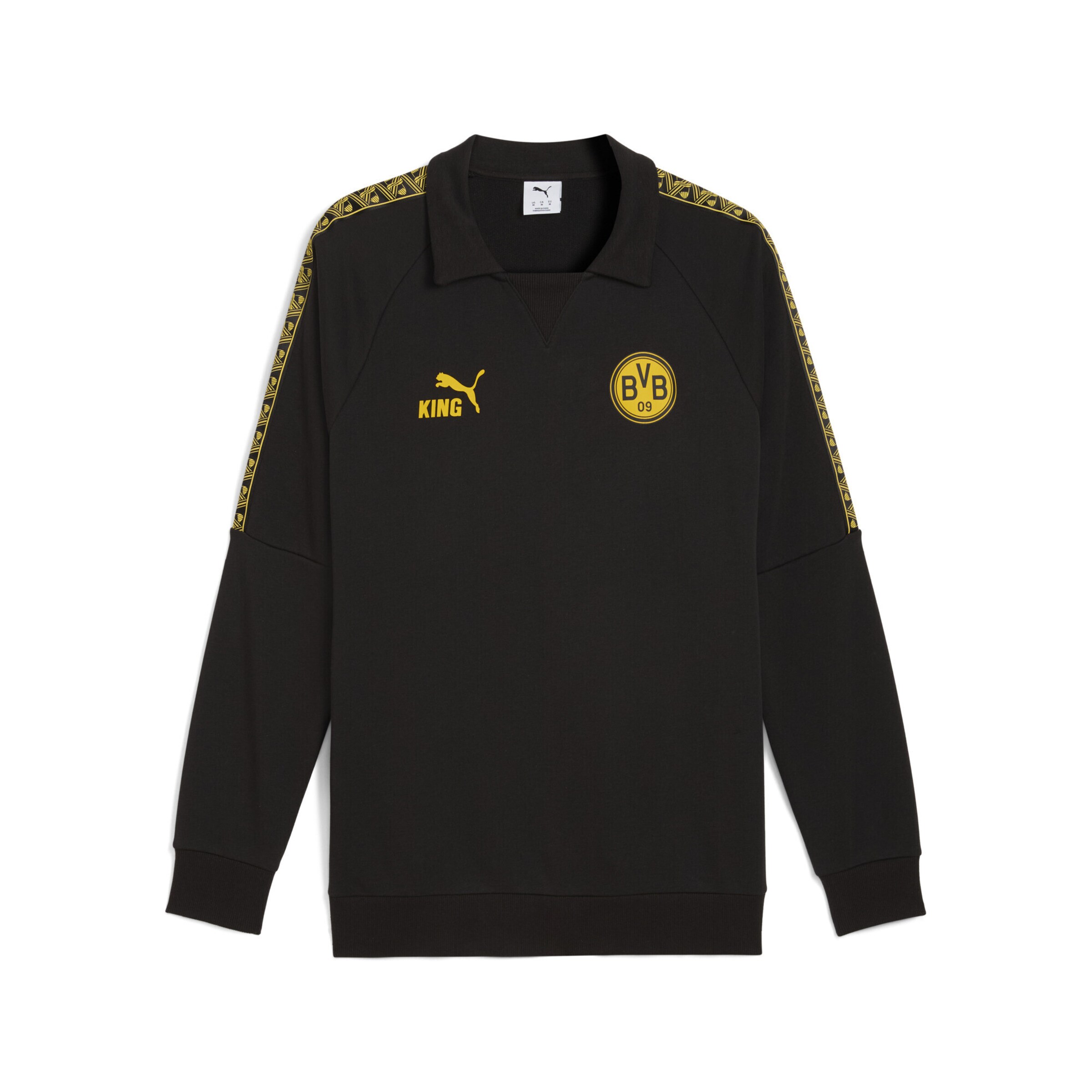 PUMA Sports sweatshirt 'Borussia Dortmund' in Black: front