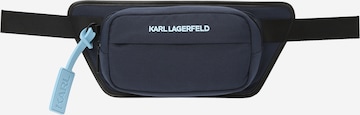 Karl Lagerfeld - Bolsa de cintura em azul: frente