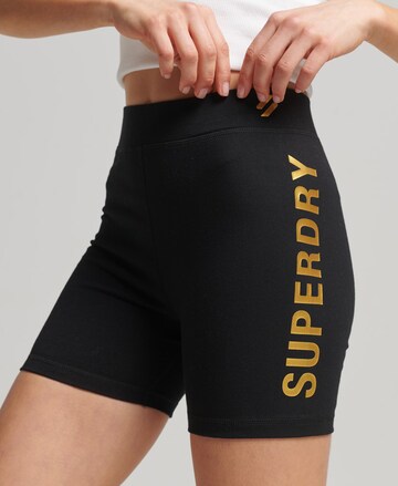 Skinny Pantalon fonctionnel Superdry en noir