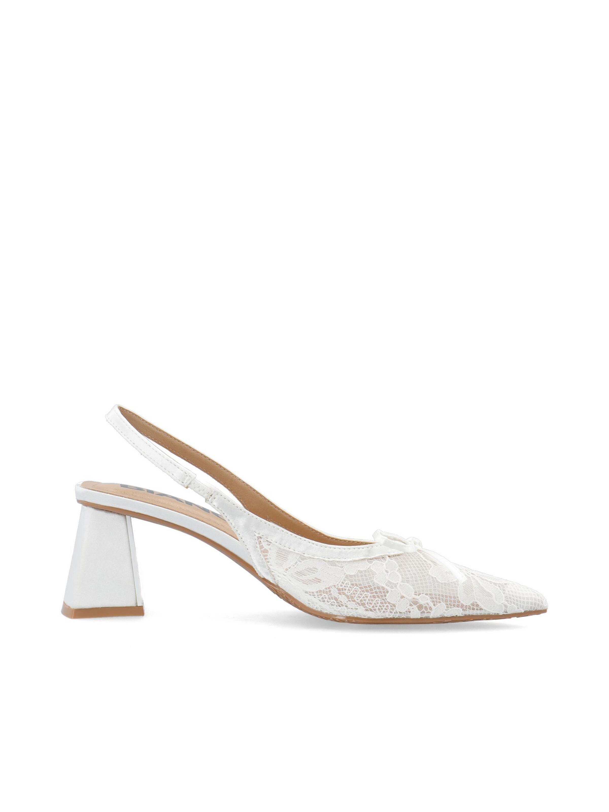 Bianco Slingpumps 'Maralyn' in Wit