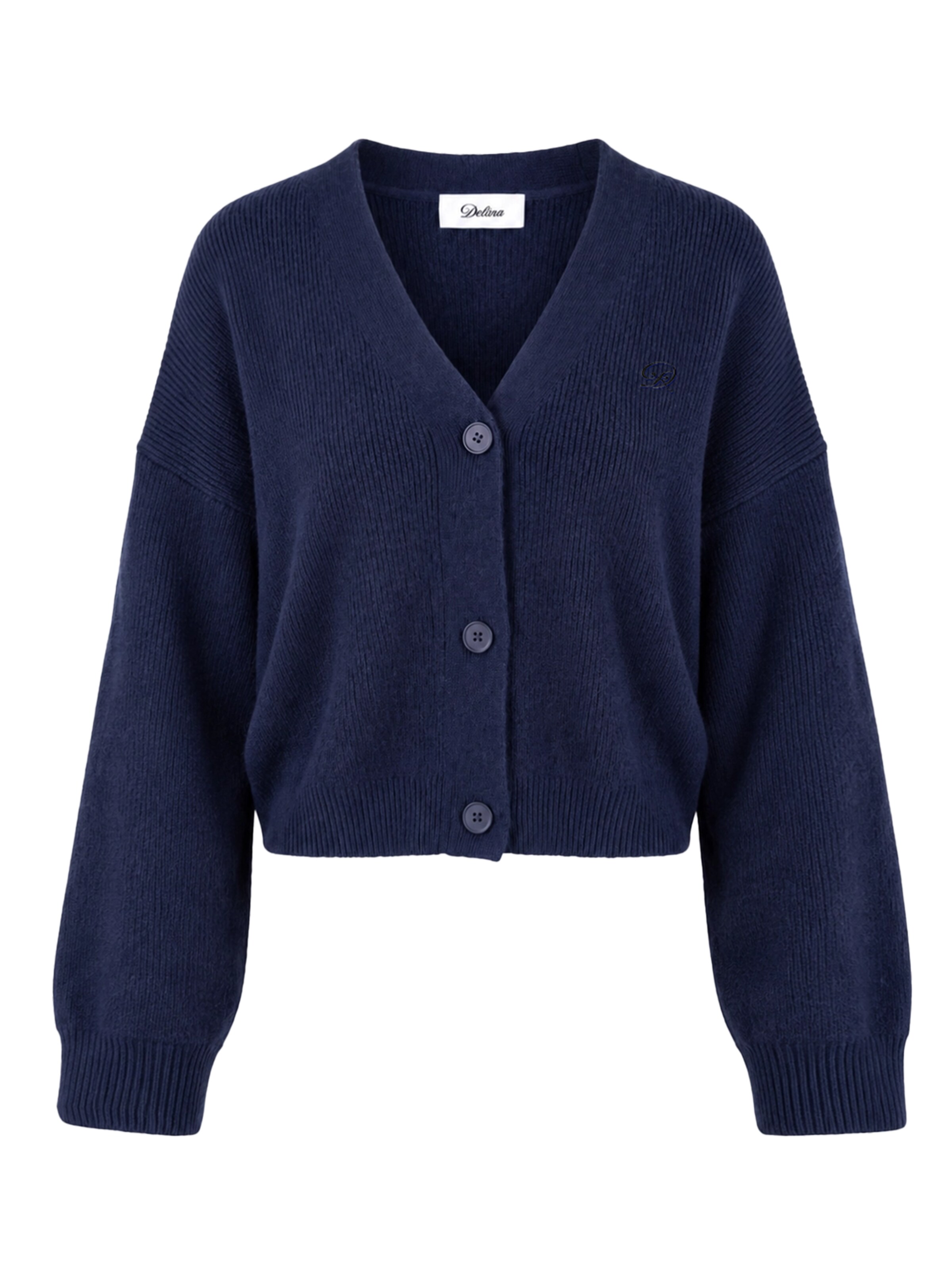 About You x Dani Klieber Knit cardigan in Blue: front