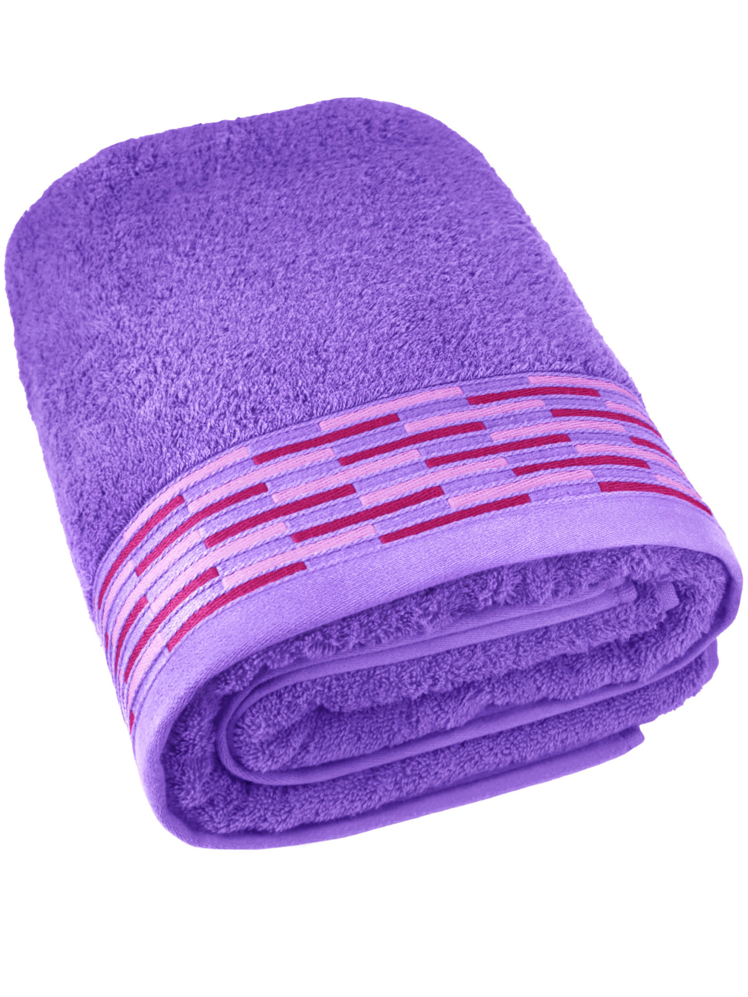 Lashuma Towel 'Lugano' in Purple: front