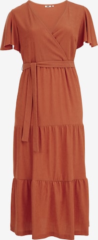 WE Fashion Dress in Orange: front