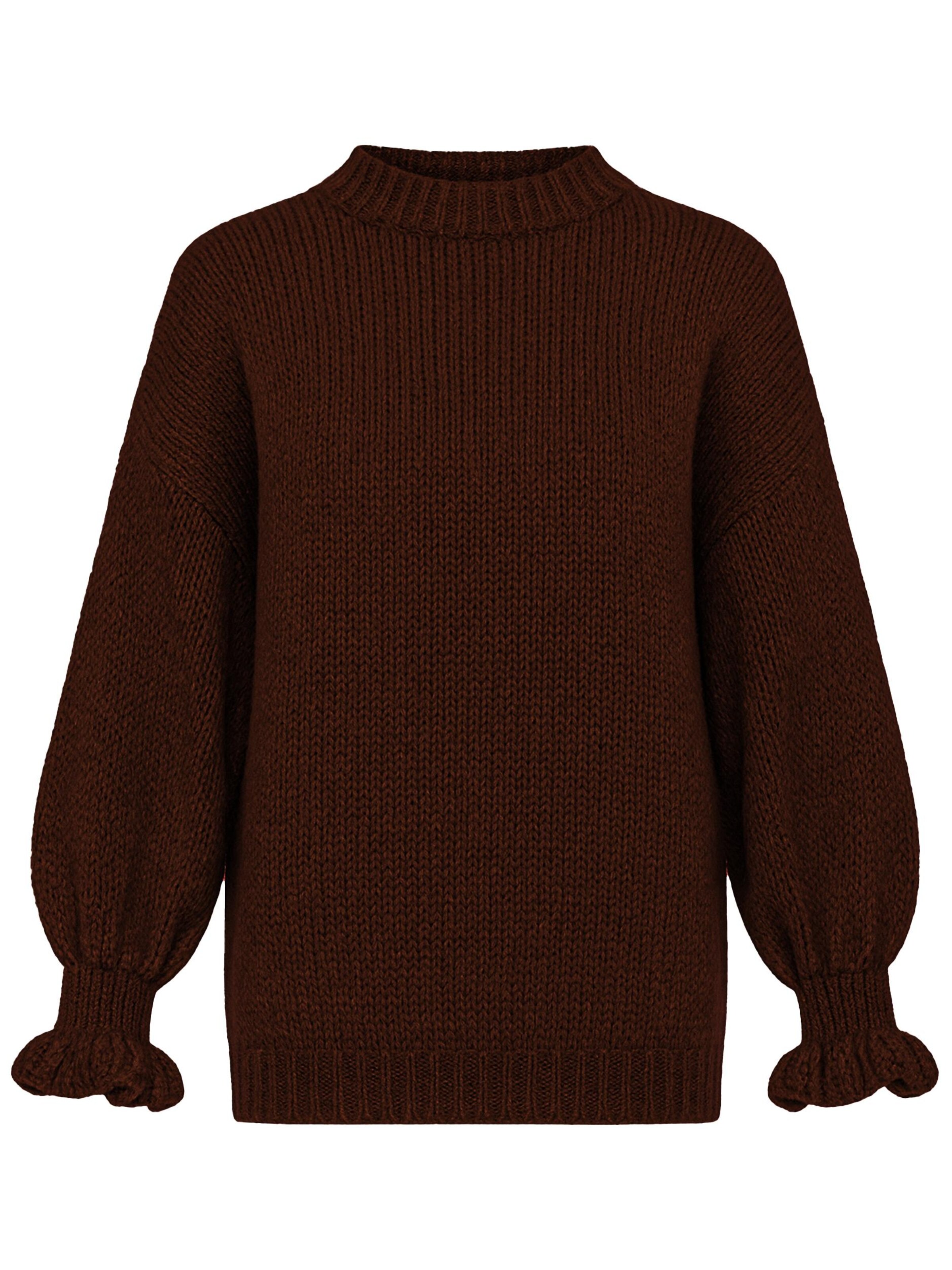 SASSYCLASSY Pullover in Braun: Vorderseite