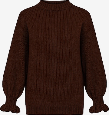 SASSYCLASSY Pullover in Braun: Vorderseite