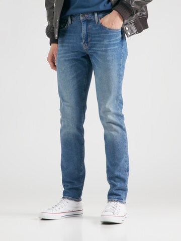 Coupe slim Jean Superdry en bleu : devant