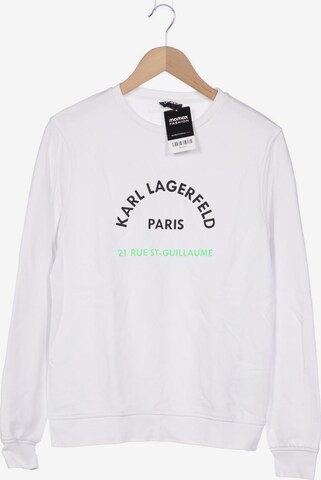Karl Lagerfeld Sweatshirt & Zip-Up Hoodie in S in White: front