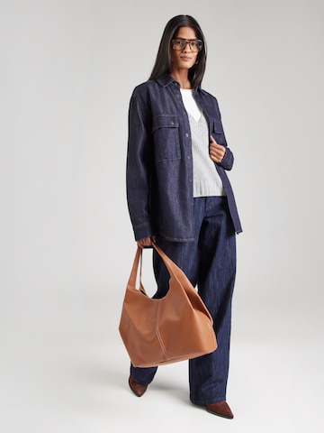 Sisley Блуза в синьо