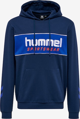 Hummel Sportsweatshirt 'Julian' in Blauw: voorkant