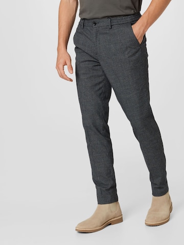SCOTCH & SODA Slimfit Chino kalhoty 'Mott super slim-fit chino contains' – šedá: přední strana