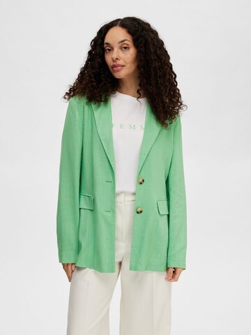 Blazer SELECTED FEMME en vert : devant