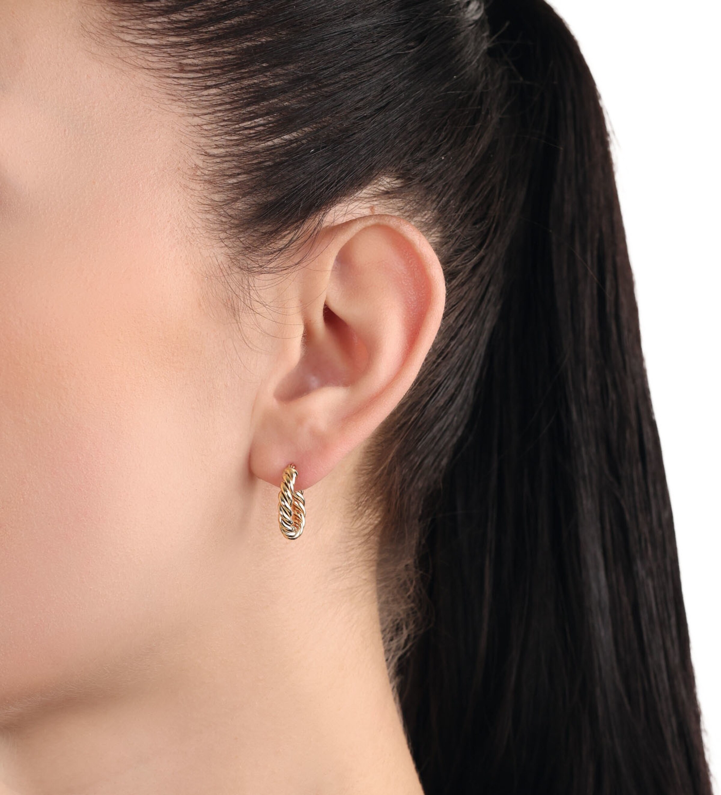 AMOR Earrings in Gold: front