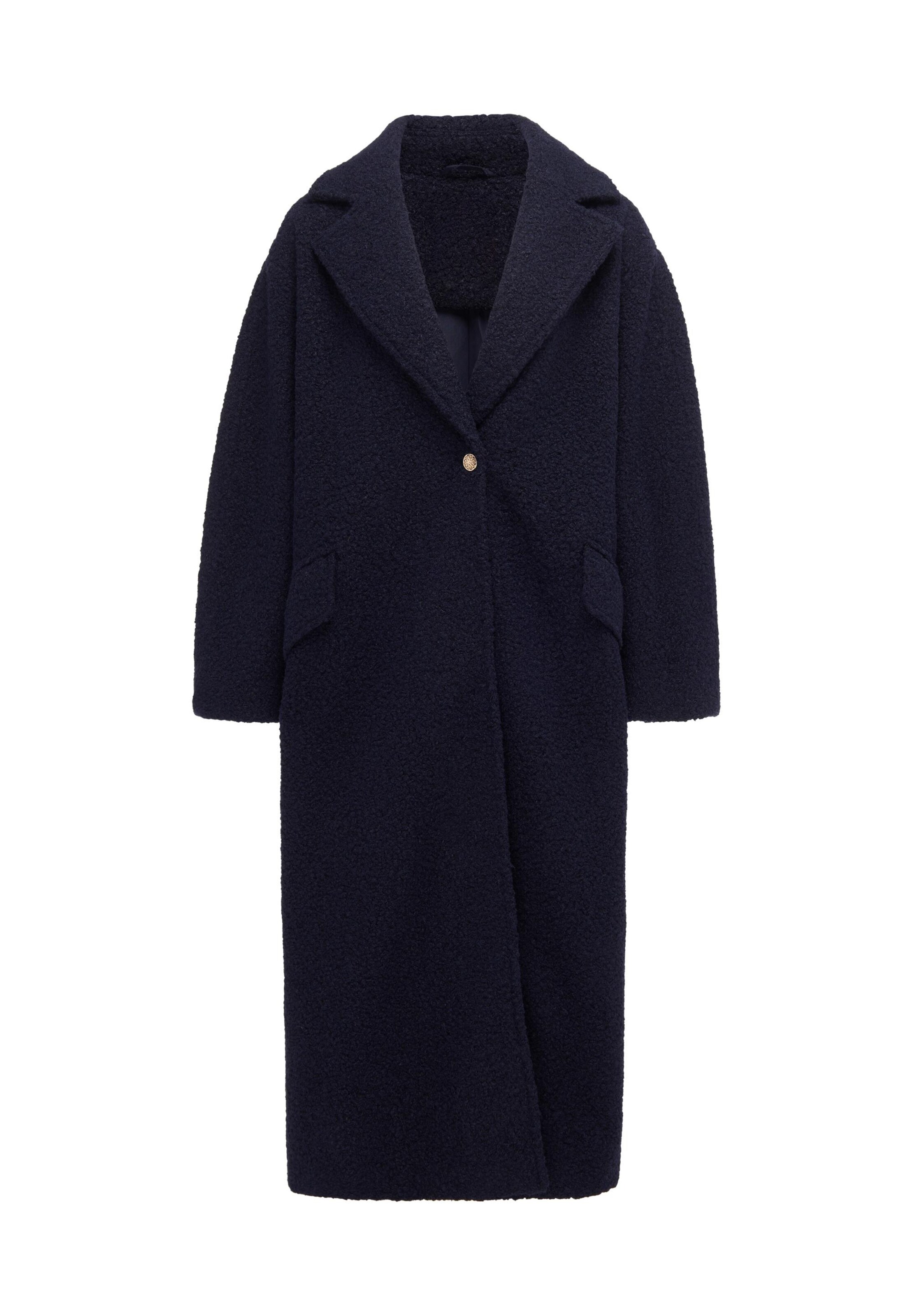 minya Between-seasons coat in Blue: front