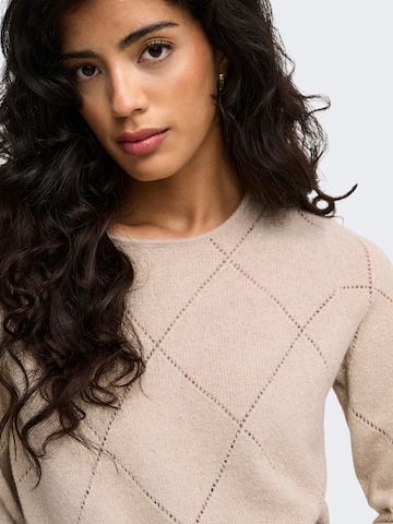 JDY Pullover 'JDYAspen' in Beige