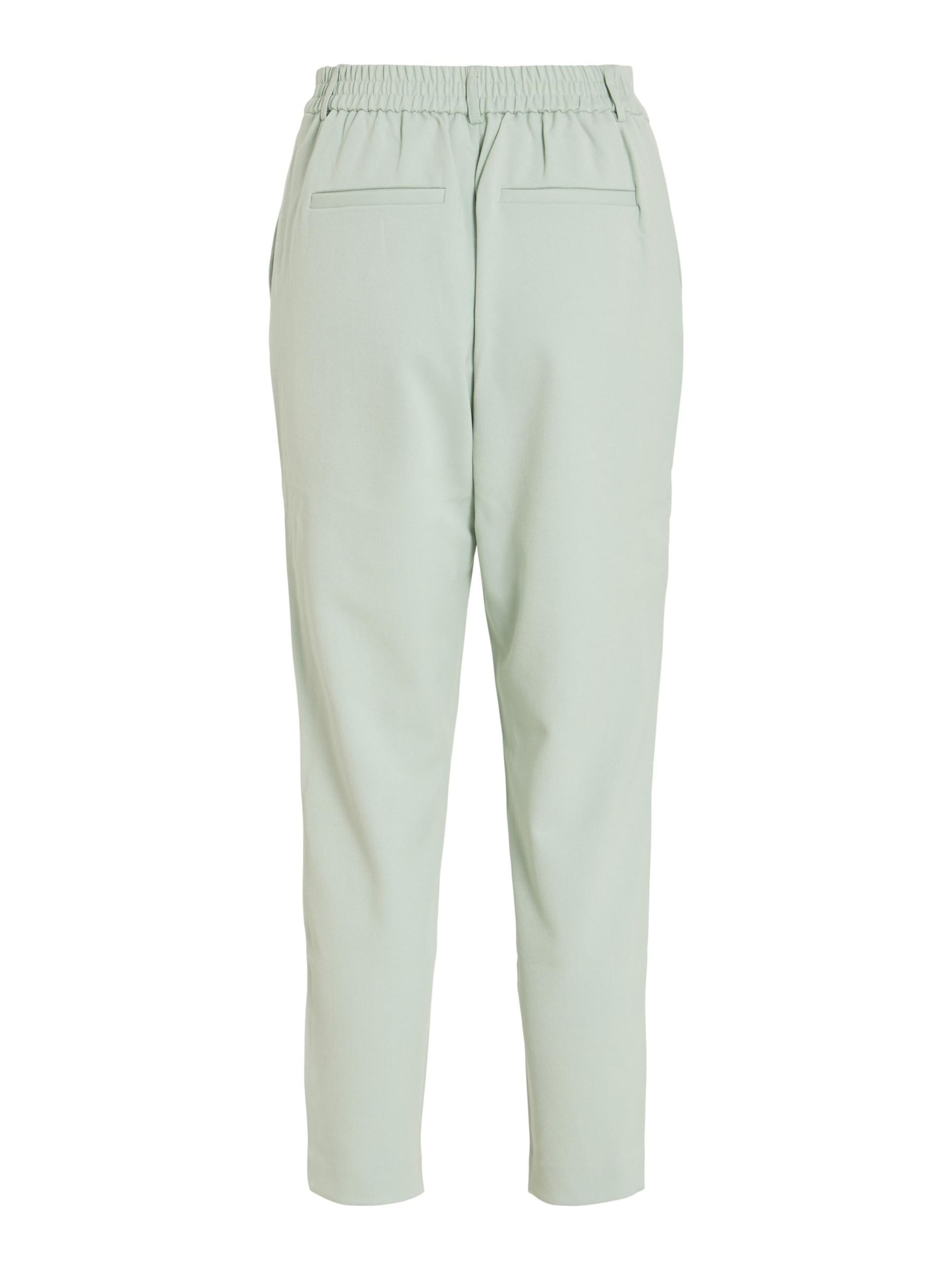 VILA Zúžený strih Plisované nohavice 'VIVarone' - Zelená