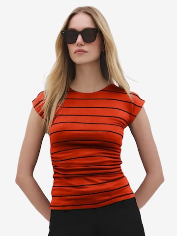 T-shirt No Matter What en orange : devant