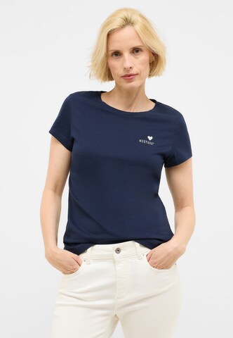 MUSTANG T-Shirt 'Loa' in Blau