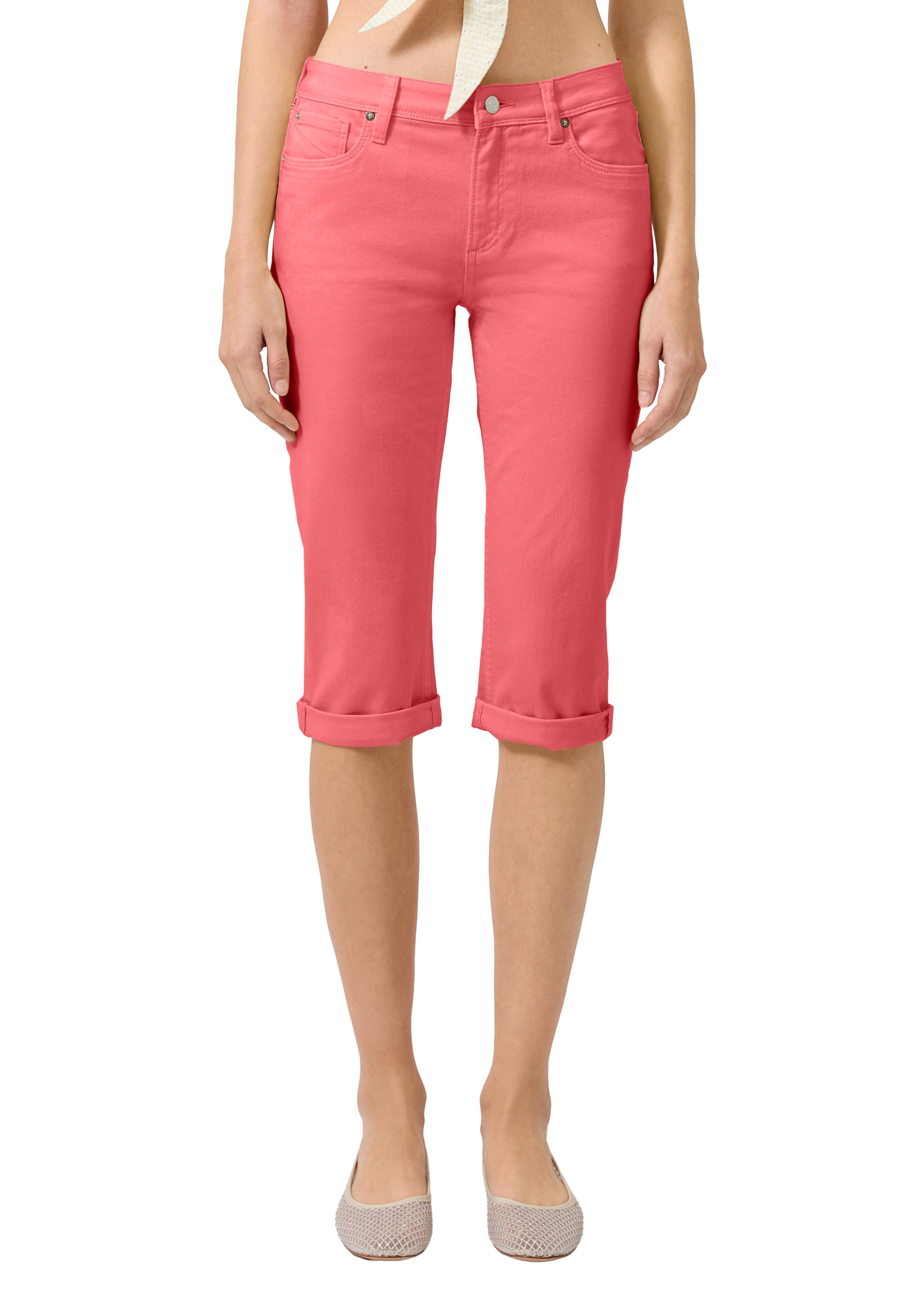QS Slim fit Jeans 'Catie' in Red: front
