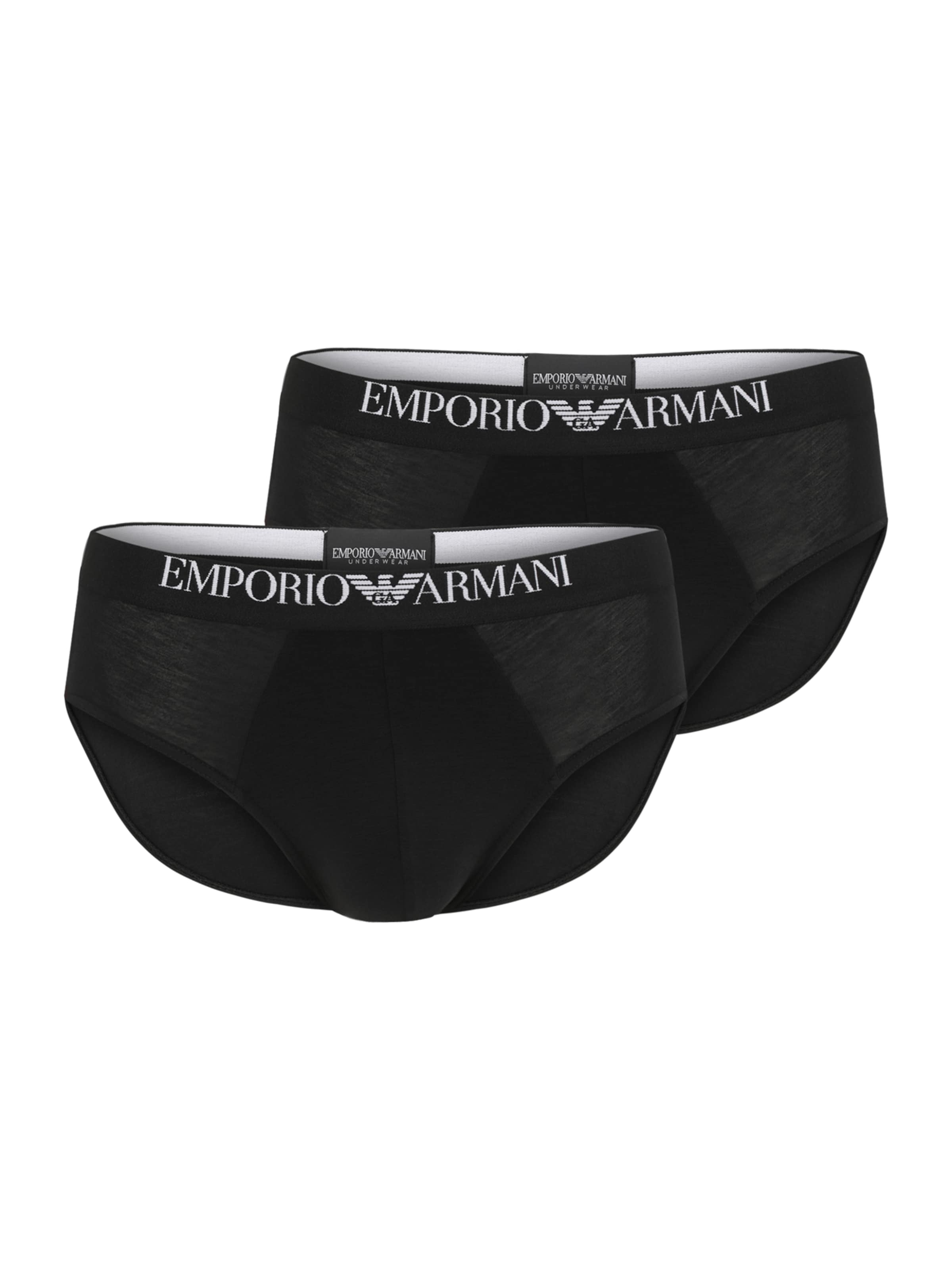 Slip di Emporio Armani in nero: frontale