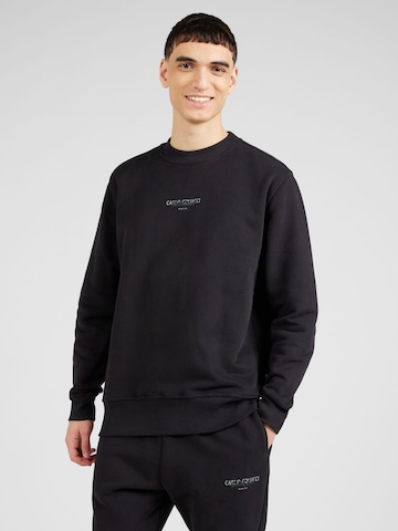 Carlo ColucciSweater majica 'De Sarro' - crna boja: prednji dio