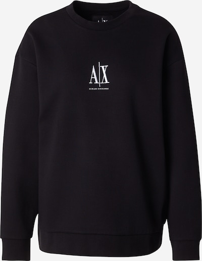 ARMANI EXCHANGE Collegepaita värissä musta / valkoinen, Tuotenäkymä