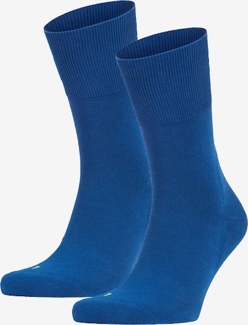 FALKE Athletic Socks in Blue: front