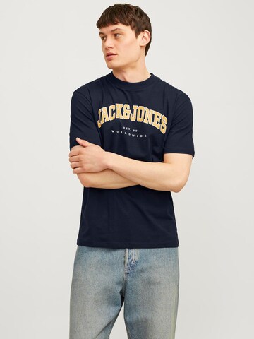 mėlyna JACK & JONES Marškinėliai 'JJCaleb': priekis