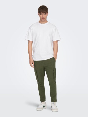 Only & Sons Tapered Trousers 'Linus' in Green