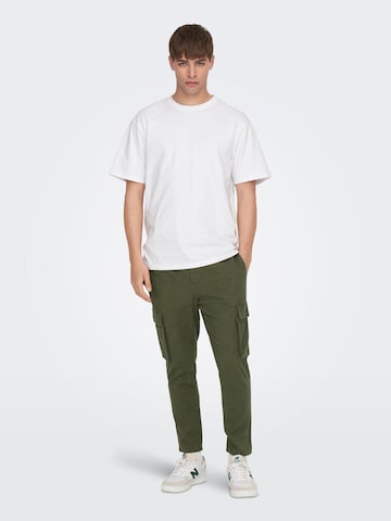 Tapered Pantaloni 'Linus' di Only & Sons in verde